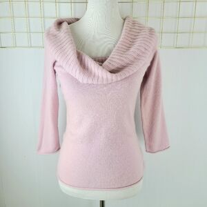 Arden B. Luxe Y2K Vintage Wide Cowl Neck Cashmere Sweater